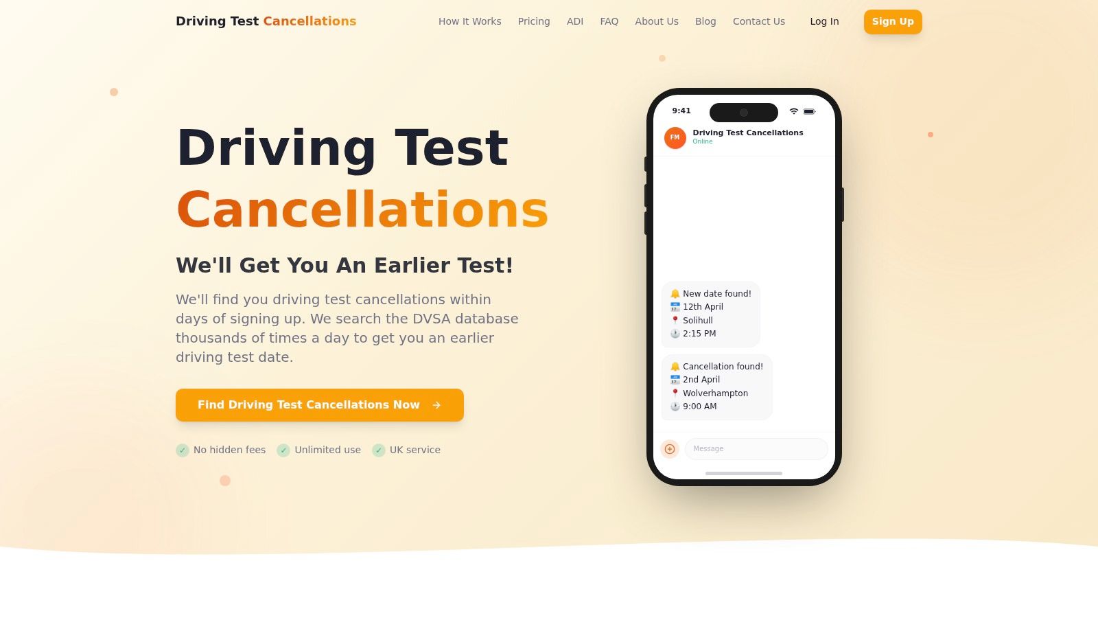 Driving Test Cancellations
