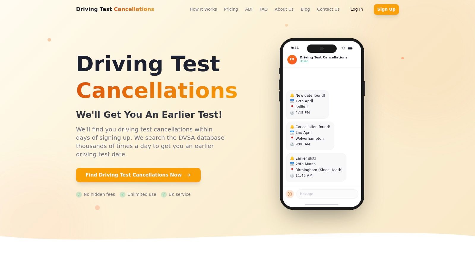Driving Test Cancellations