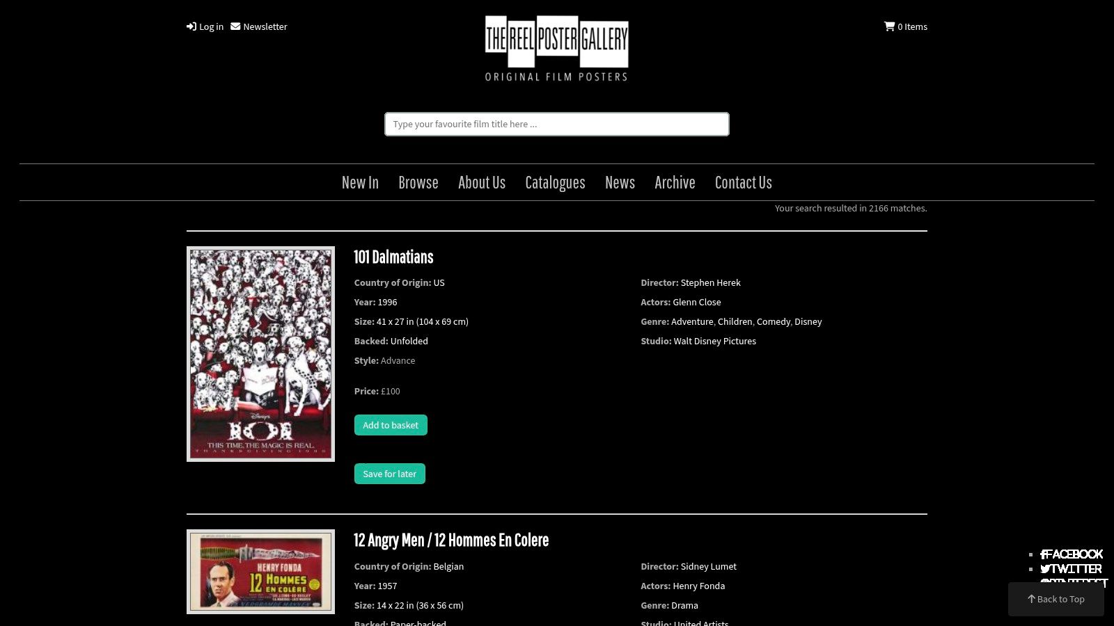 The Reel Poster Gallery shop