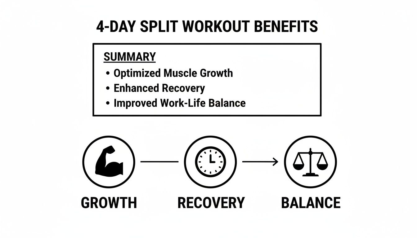 The Ultimate 4-Day Split Workout for Maximum Muscle Growth – Crazy Muscle