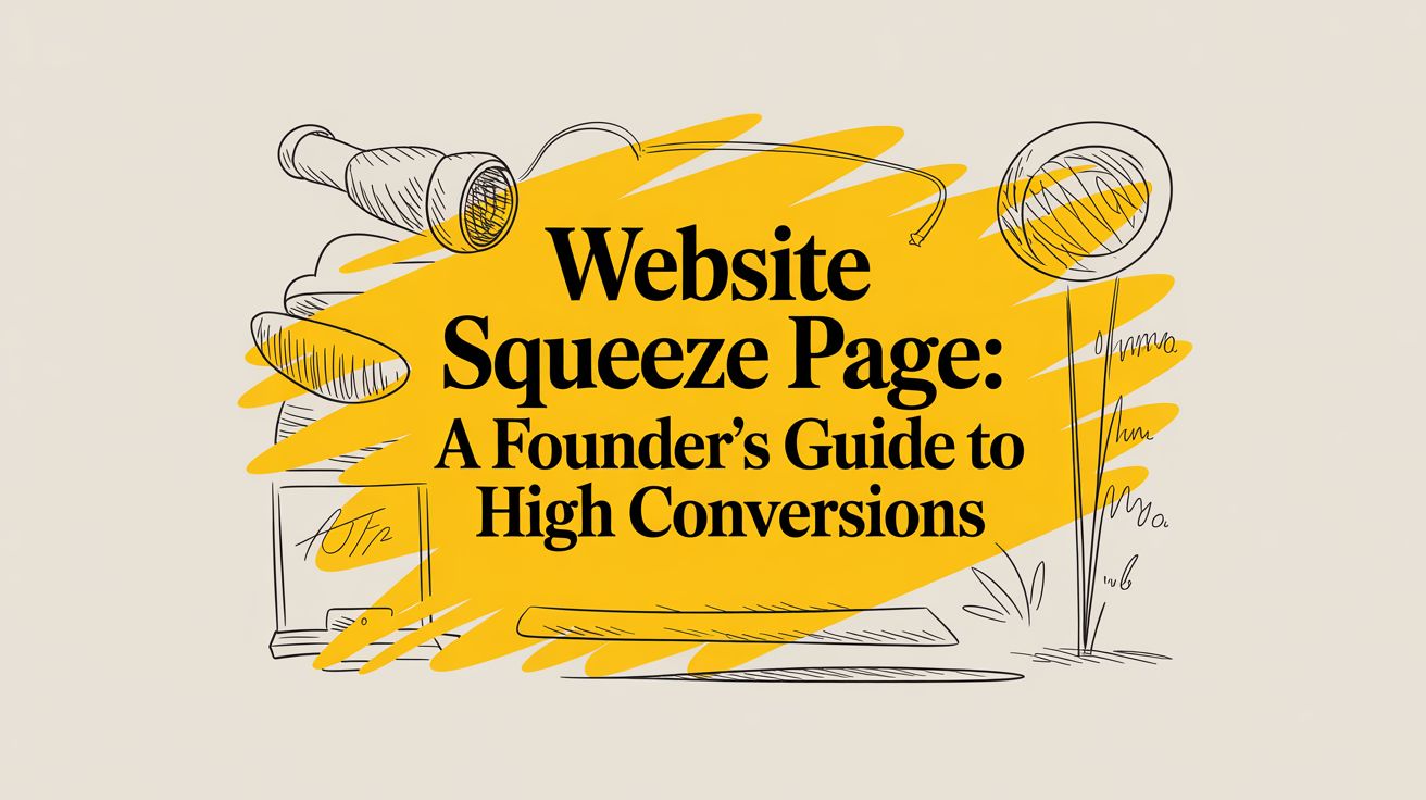 Website Squeeze Page: A Founder's Guide to High Conversions