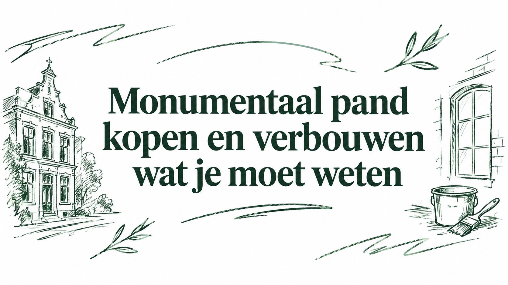 Monumentaal pand kopen en verbouwen wat je moet weten