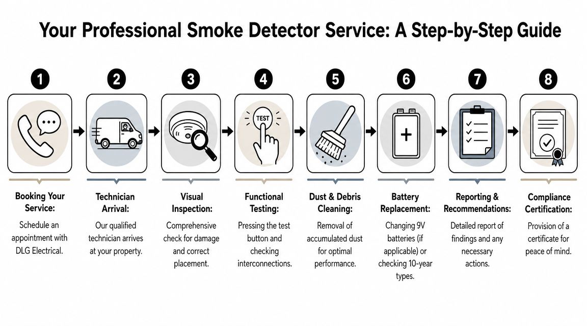 The Professional Smoke Detector Service Process