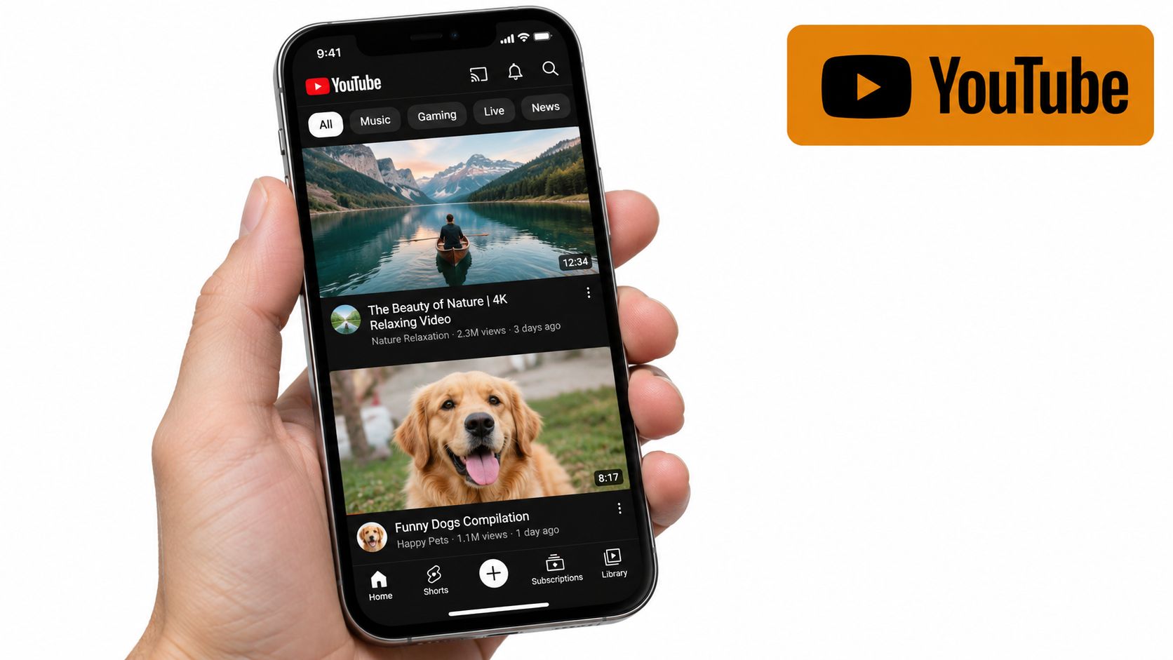 Screenshot from https://example.com/screenshots/youtube-mobile-create-short.png
