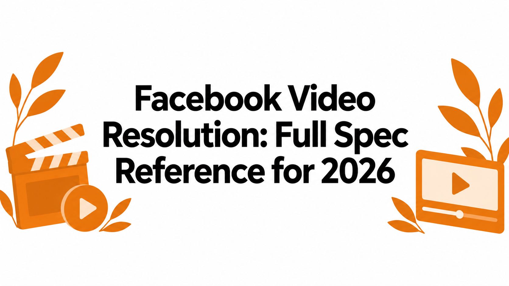 Facebook Video Resolution: Full Spec Reference for 2026