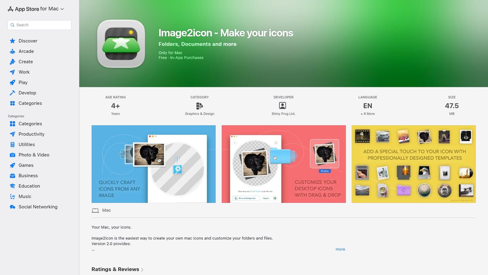 Image2icon (Shiny Frog)