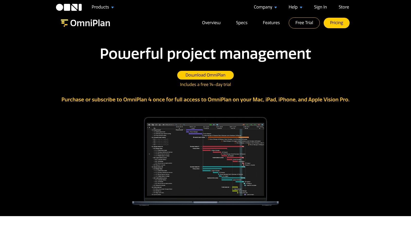 OmniPlan de The Omni Group