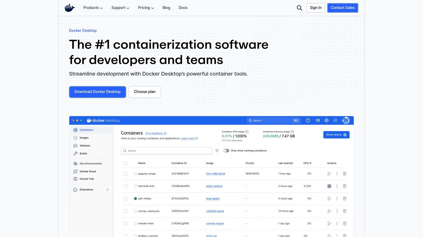 Docker Desktop pour Mac