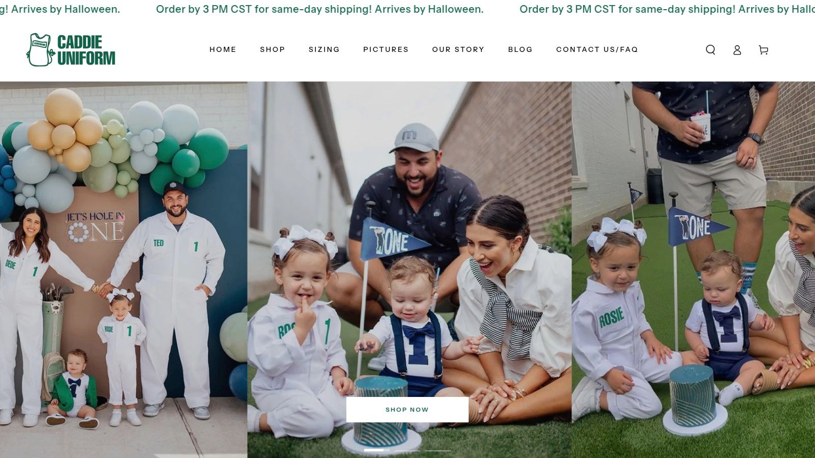 Screenshot from https://caddieuniform.com