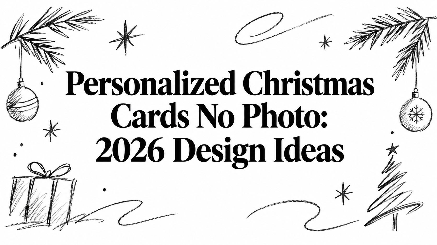 Personalized Christmas Cards No Photo: 2026 Design Ideas