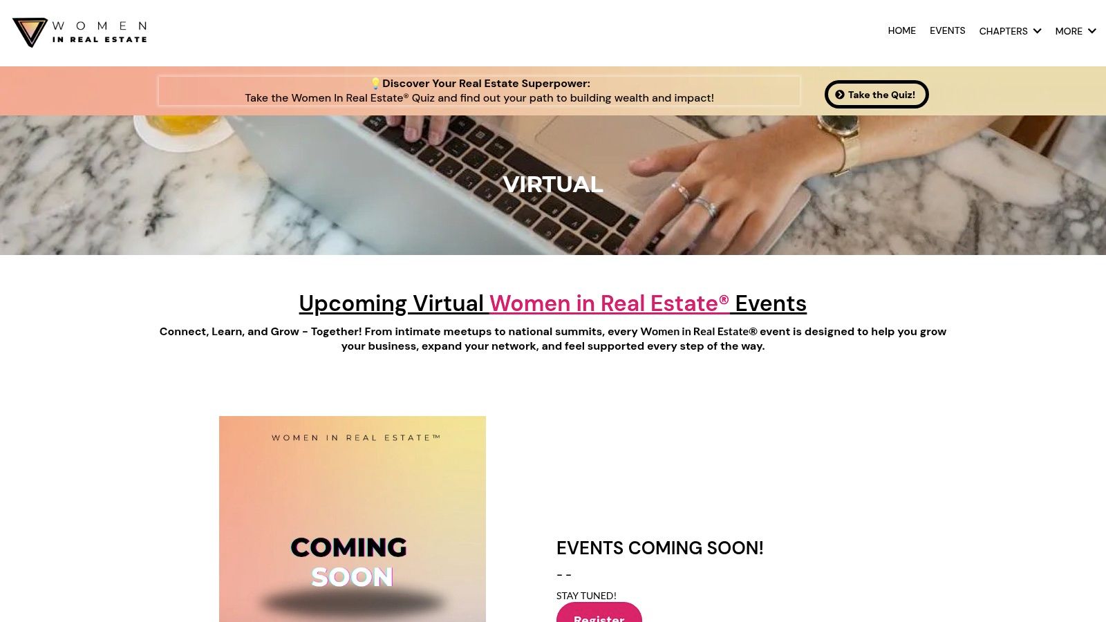 Women In Real Estate — Virtual Chapter events
