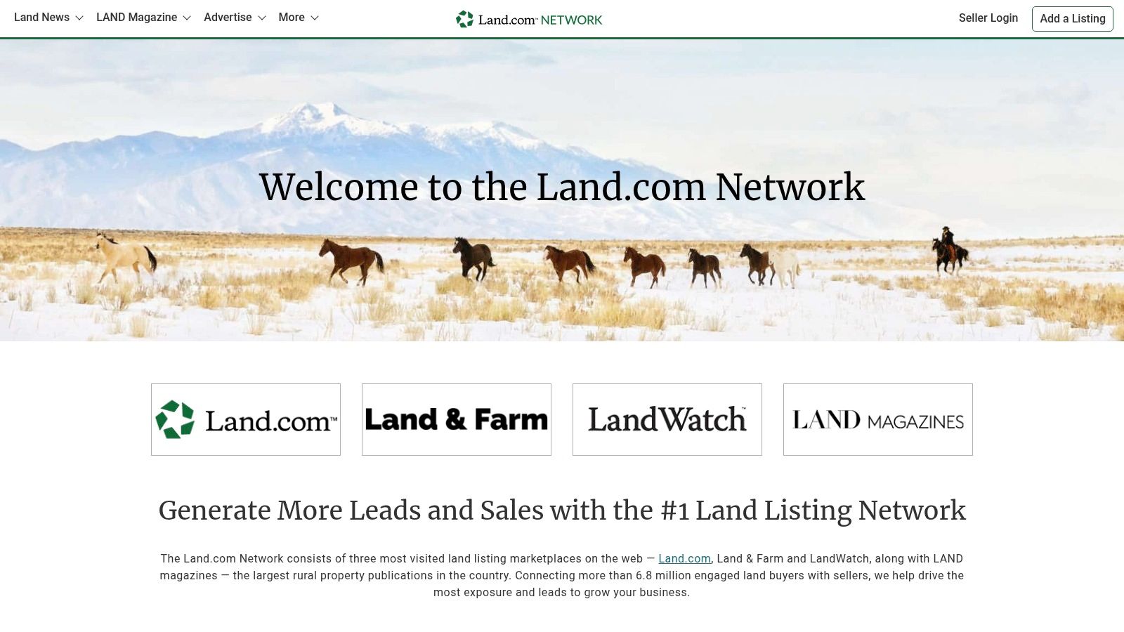 Land.com Network (LandWatch, Land And Farm, Lands of America)