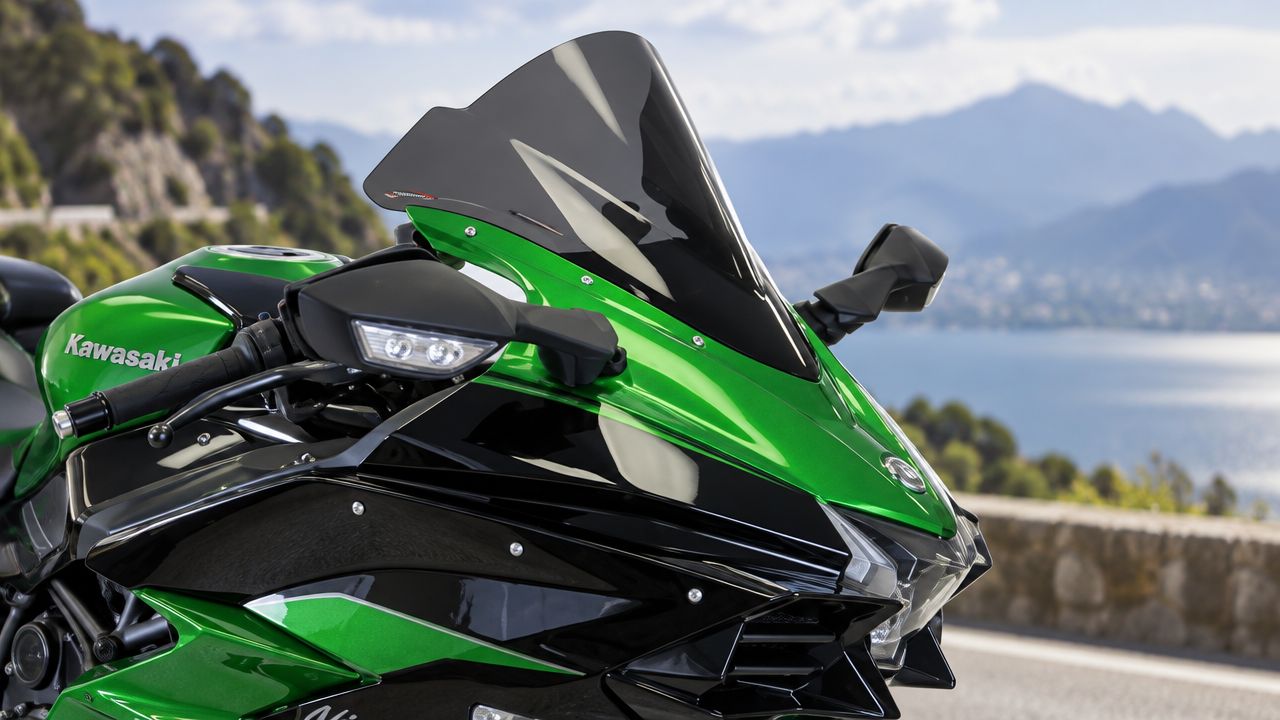 Cupolino Airflow Kawasaki Ninja H2 SX SE 1000 2018+ fume' scuro POWERBRONZE