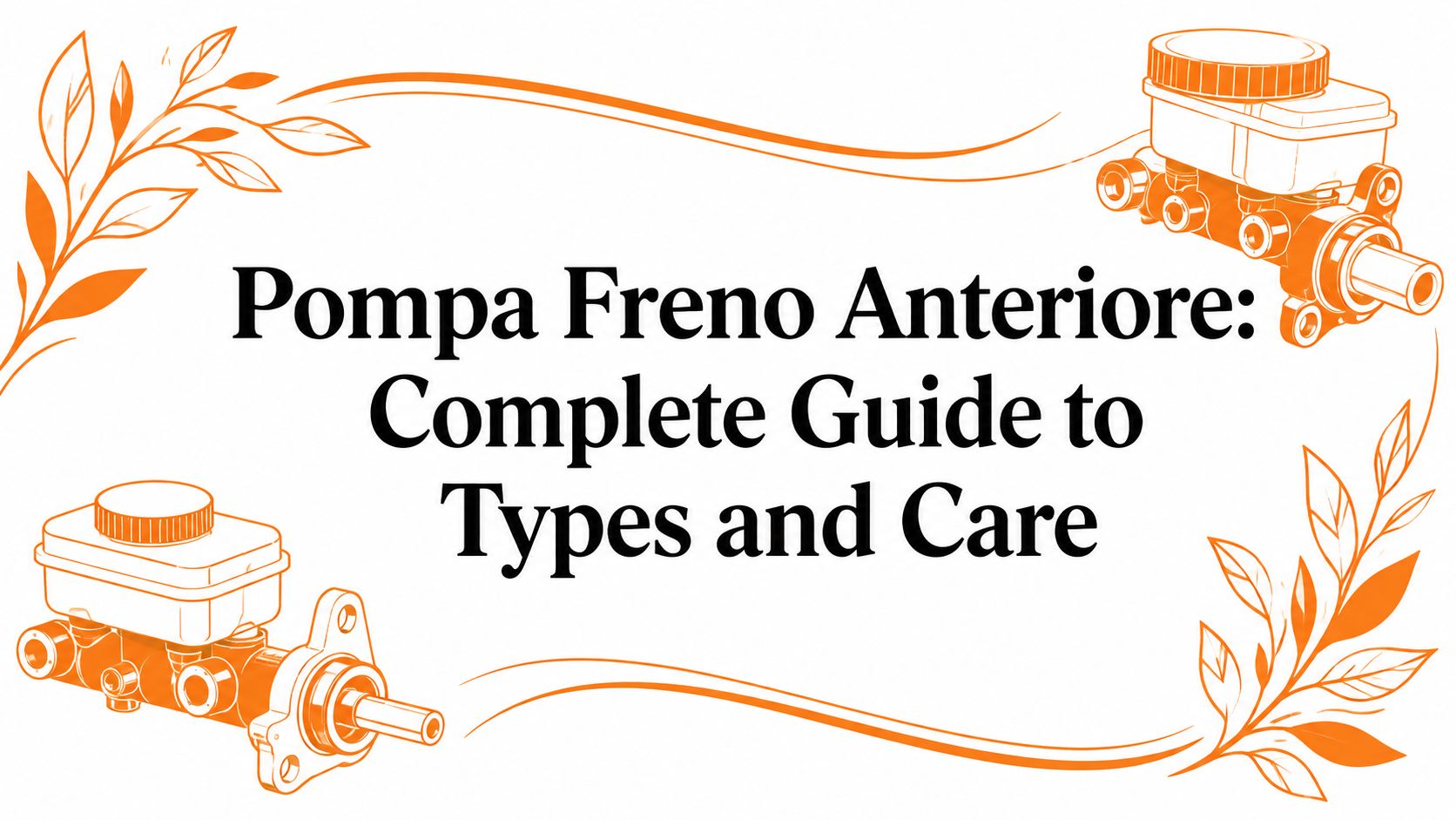 Pompa Freno Anteriore: Complete Guide to Types and Care