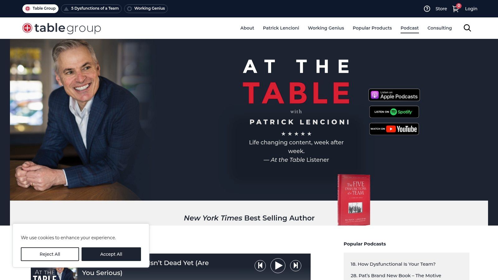 At The Table with Patrick Lencioni