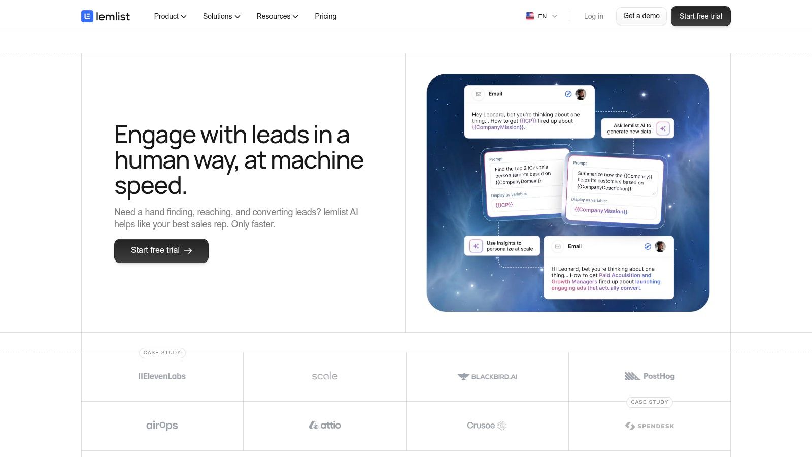 lemlist AI plus Free AI Cold Email Generator