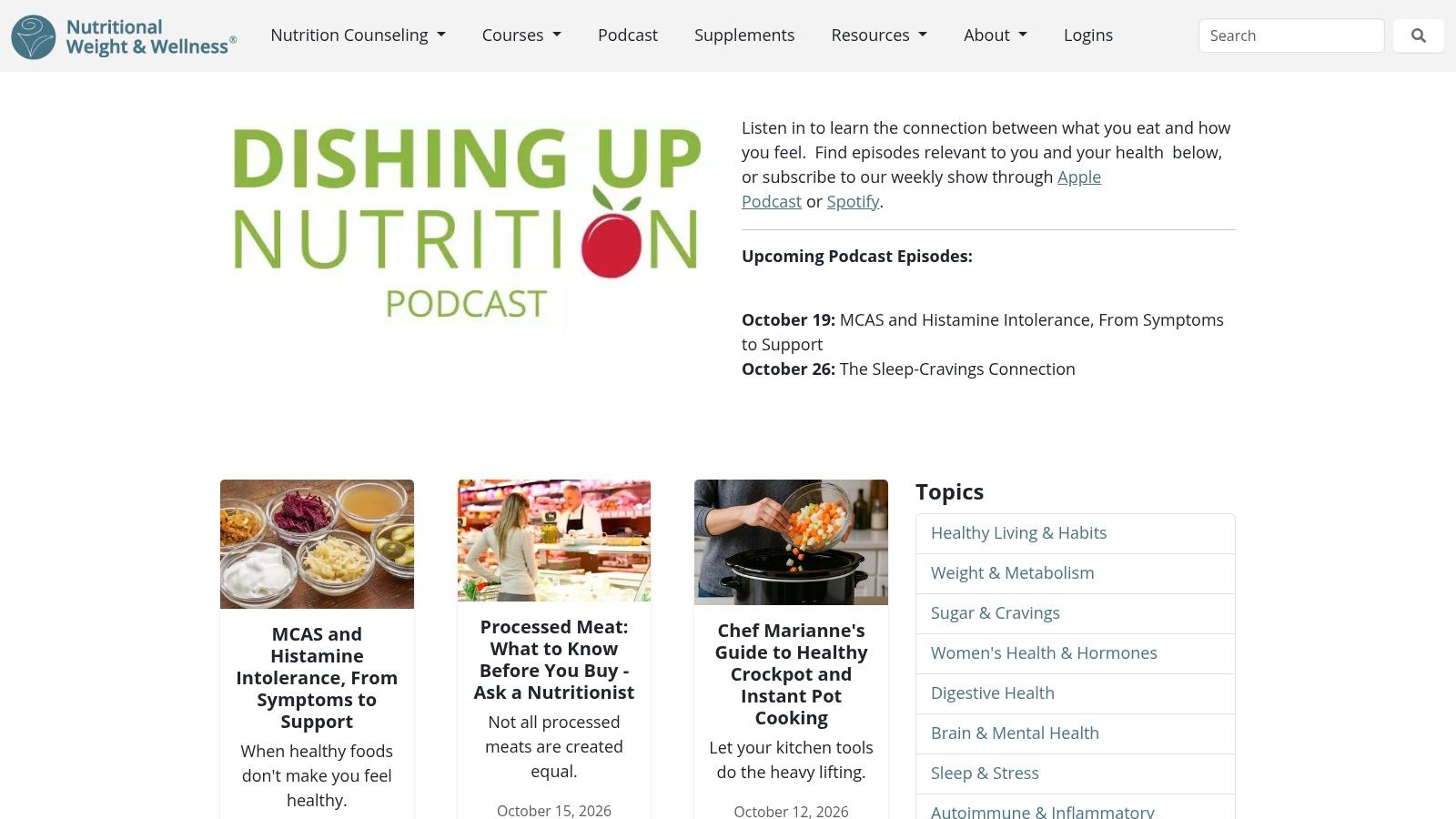 Dishing Up Nutrition
