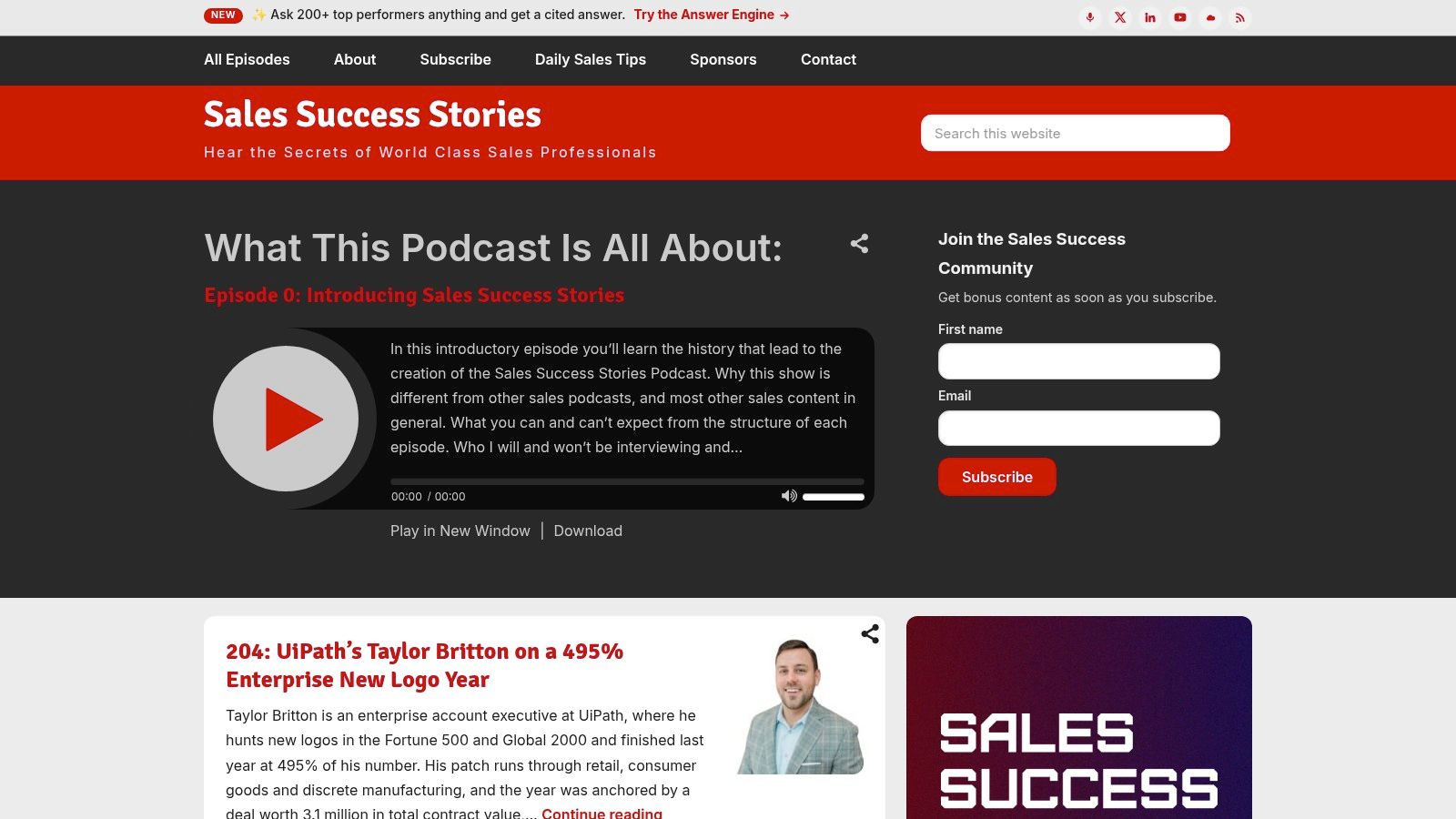 Sales Success Stories (Scott Ingram)