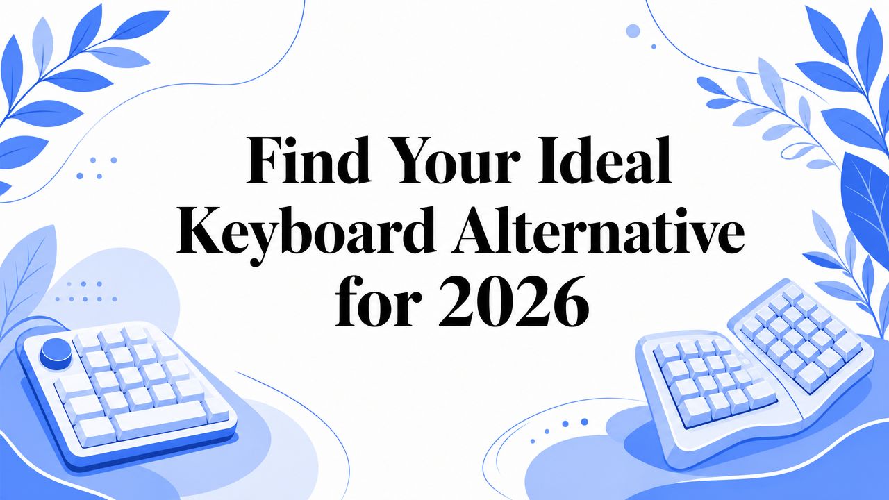 Find Your Ideal Keyboard Alternative for 2026 | Voice Control Pro