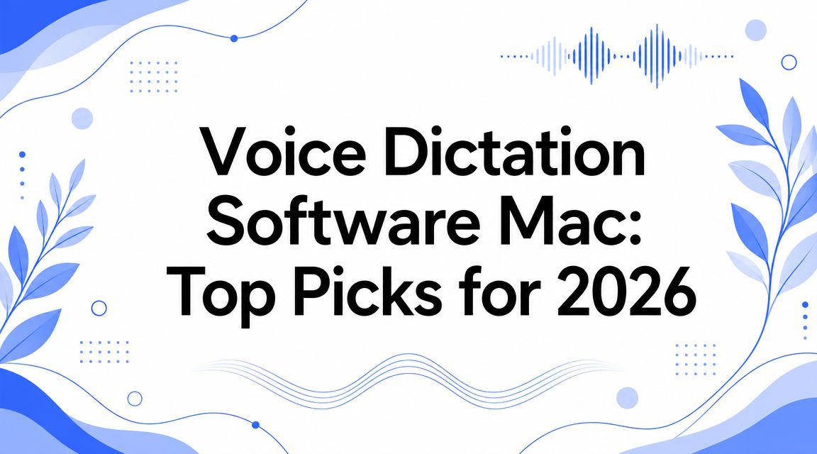 Voice Dictation Software Mac: Top Picks for 2026 | Voice Control Pro