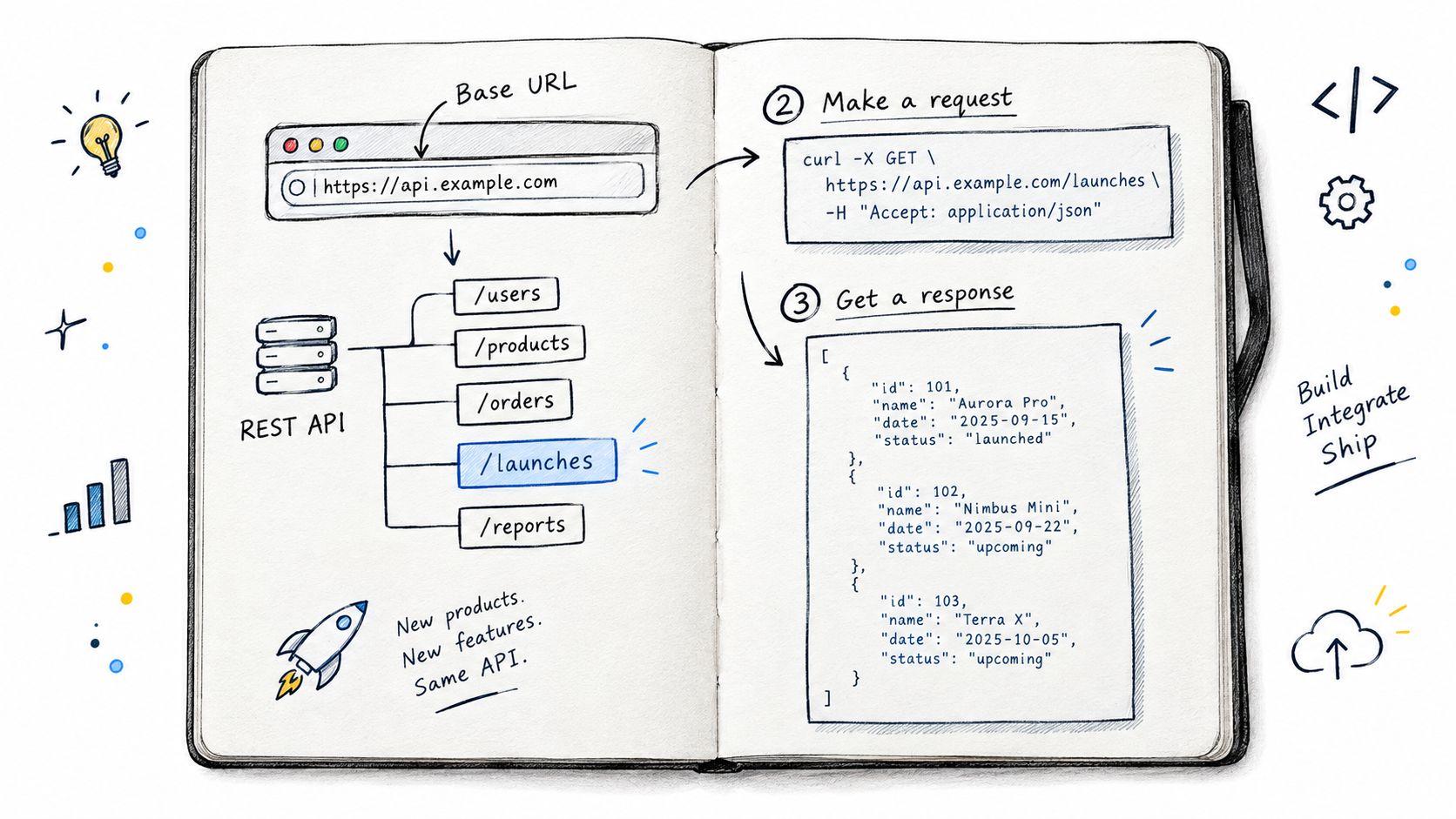 Screenshot from https://scrolllaunch.io/api/docs