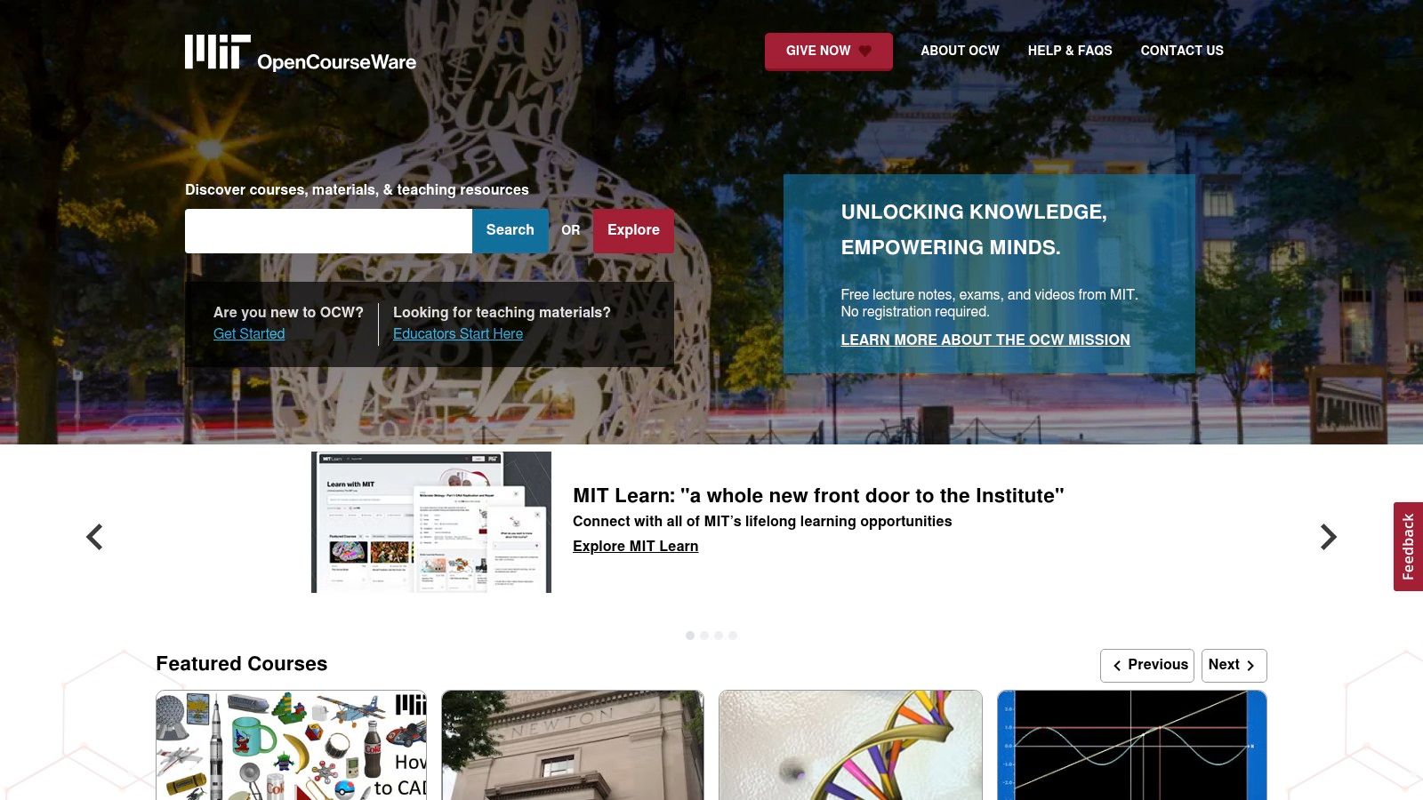MIT OpenCourseWare (OCW)