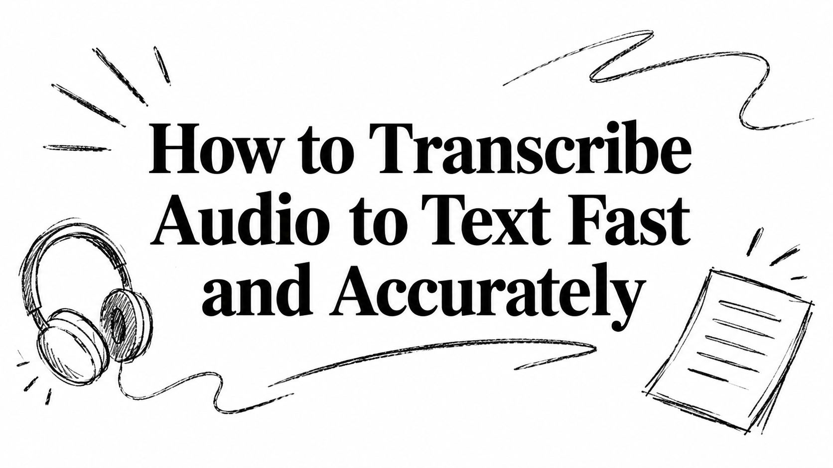 How to Transcribe Audio to Text Fast and Accurately