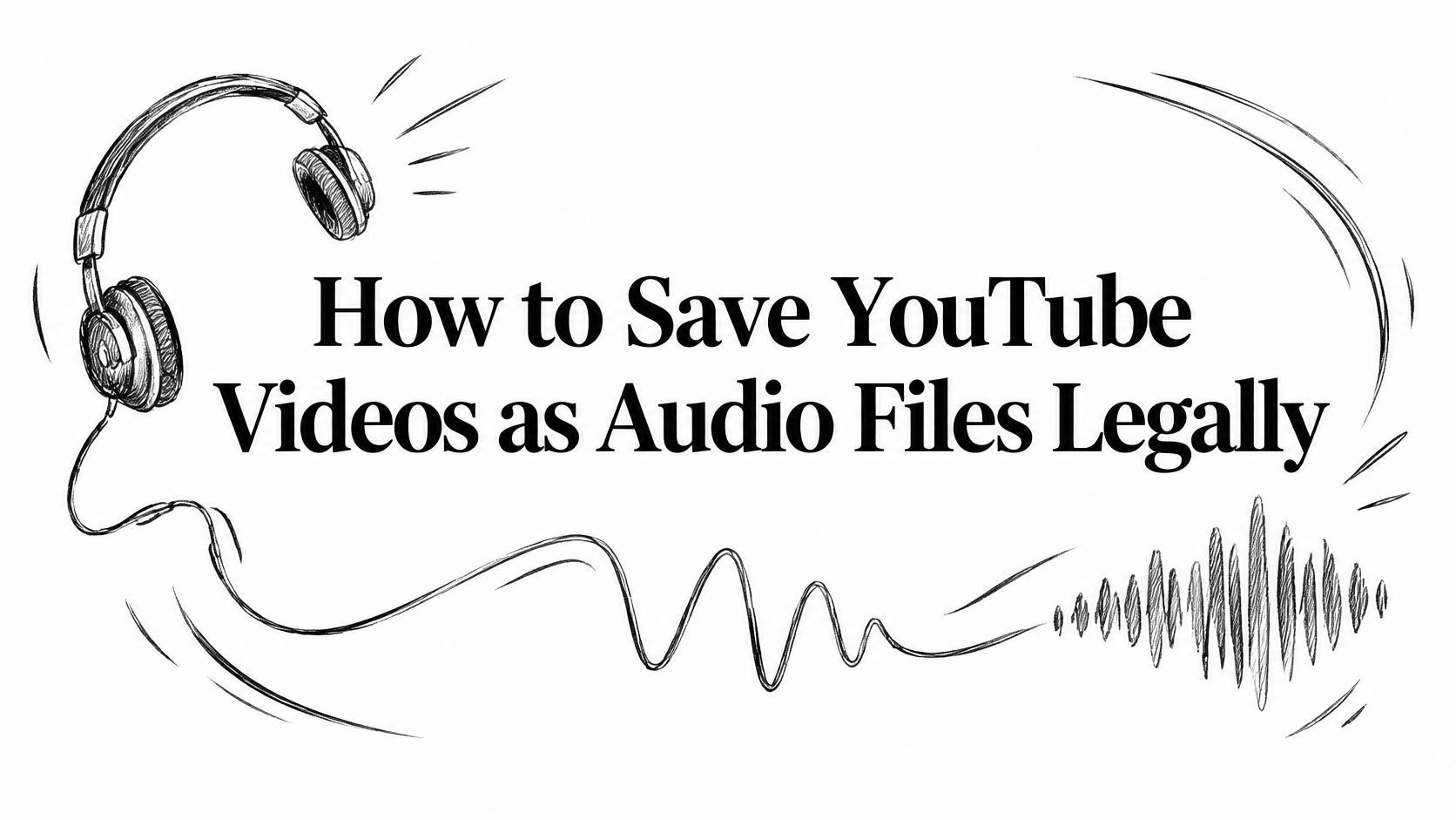 How to Save YouTube Videos as Audio Files Legally