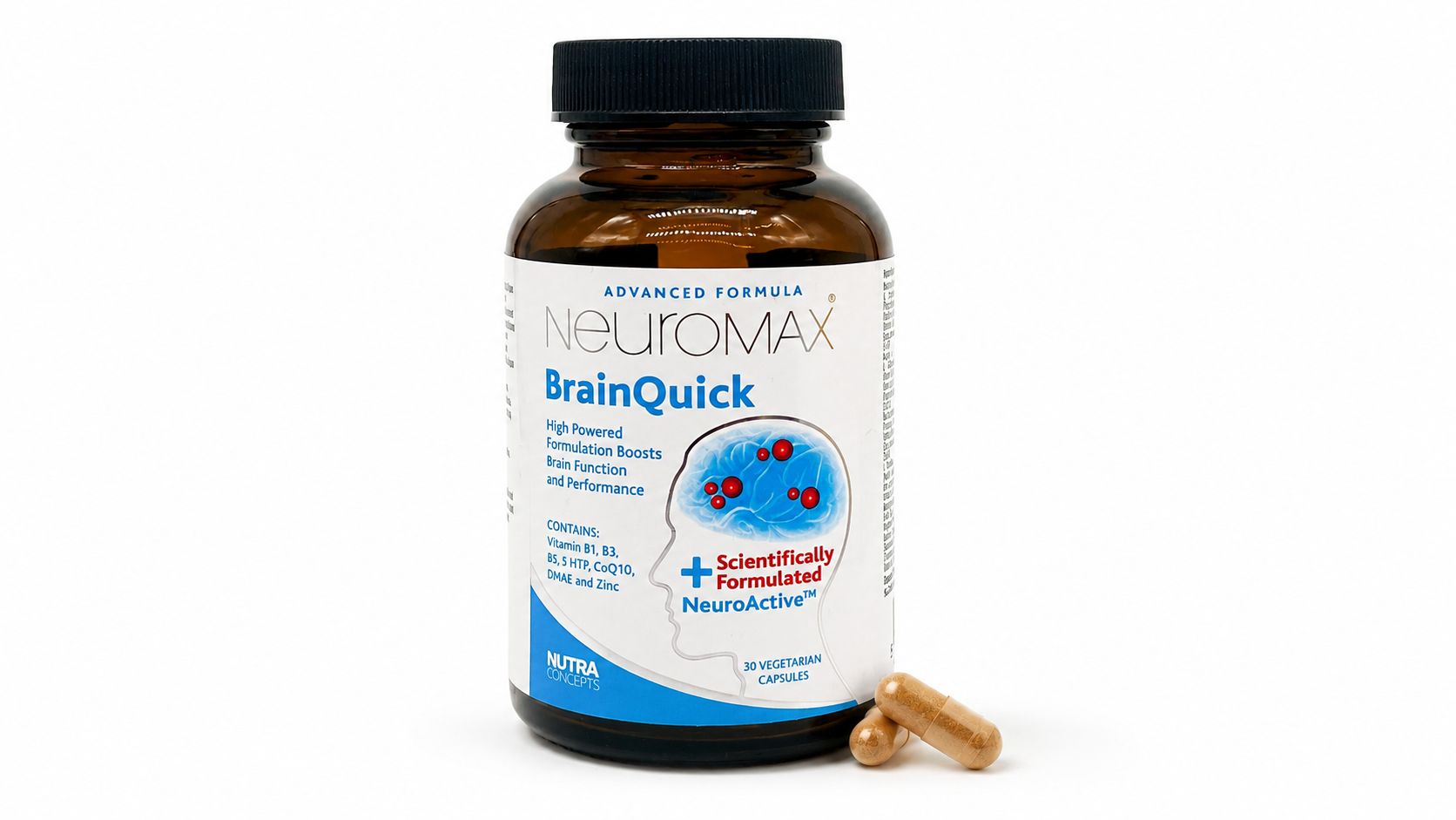 BrainQuick Brain Support Supplement (30 Capsules)