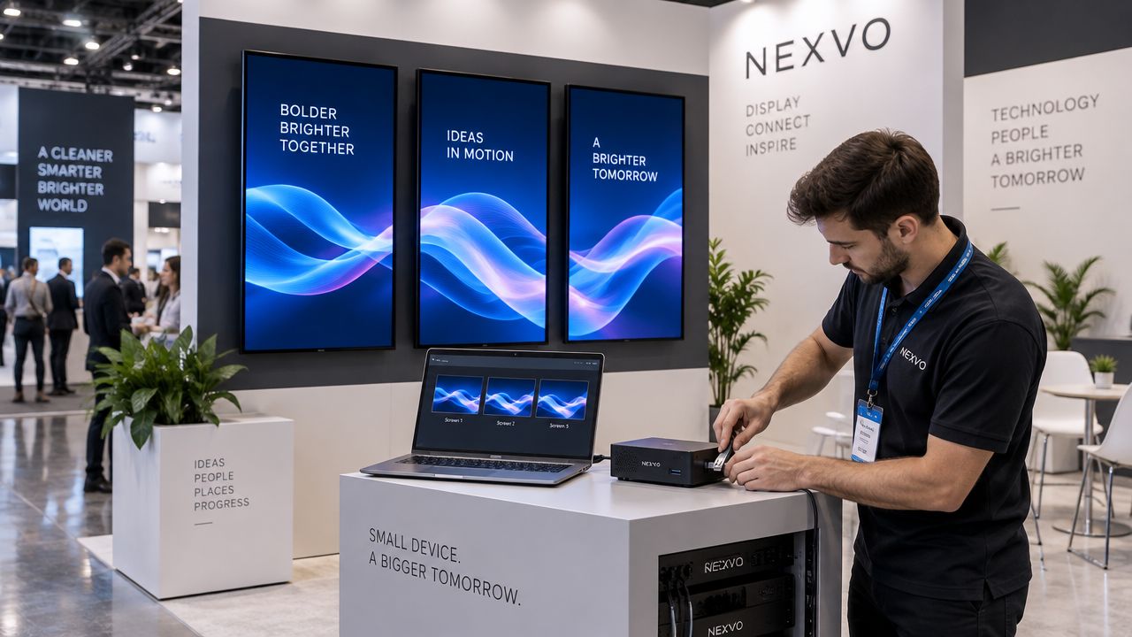 Trade-Show Digital Signage That Works When Doors Open