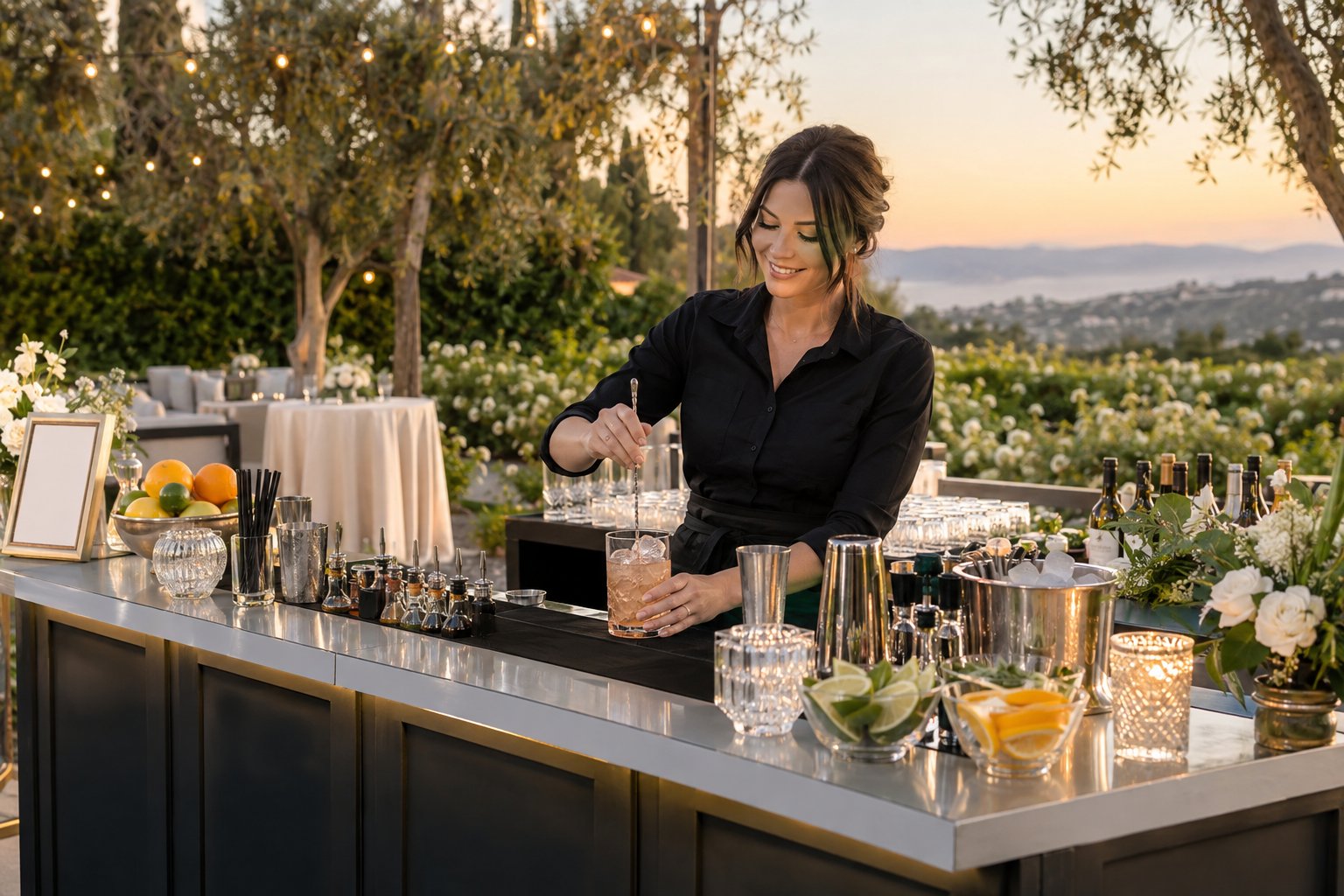 Mobile Bartending Cart Setup Ideas for Orange County Events