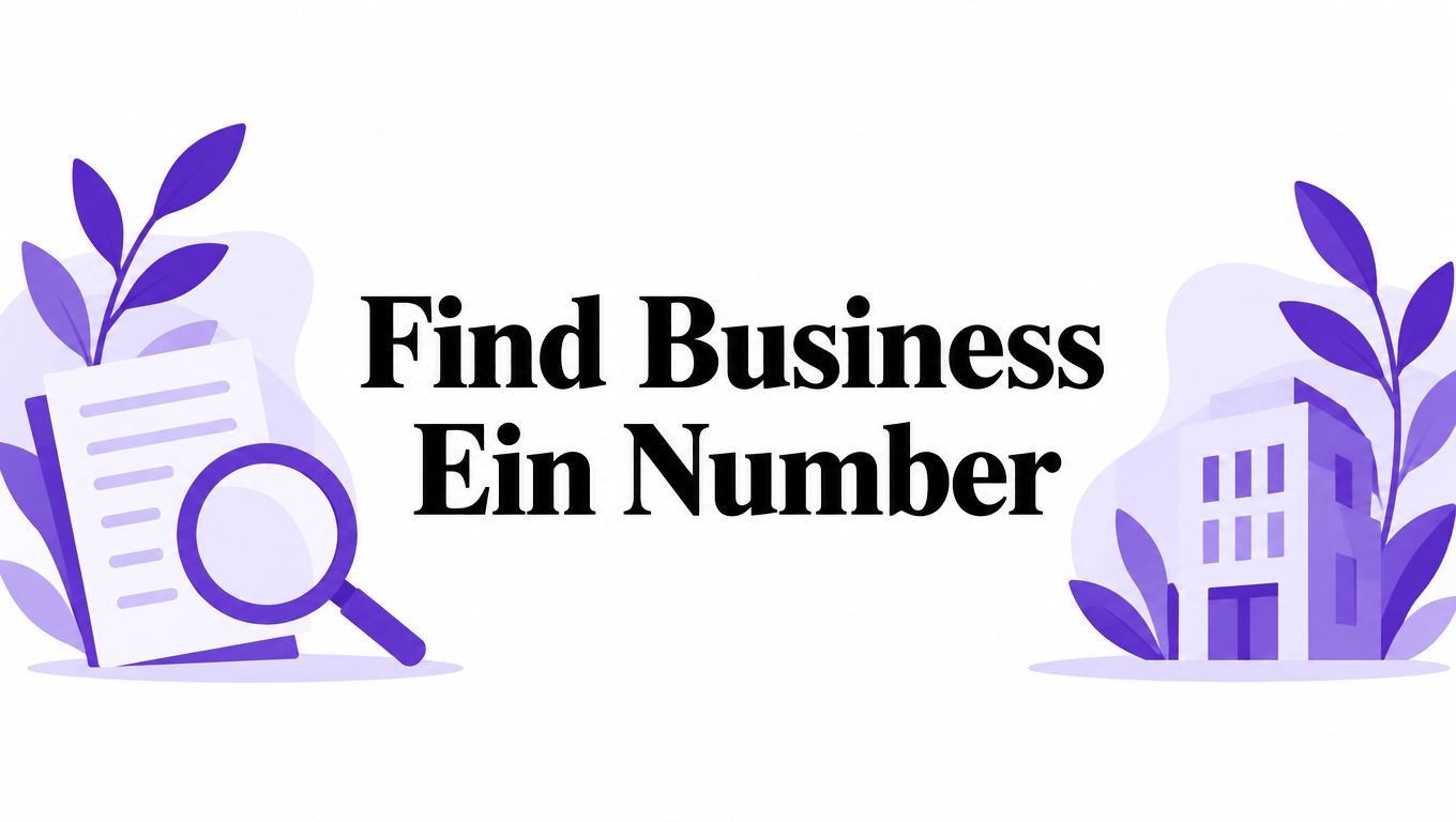Find Business Ein Number
