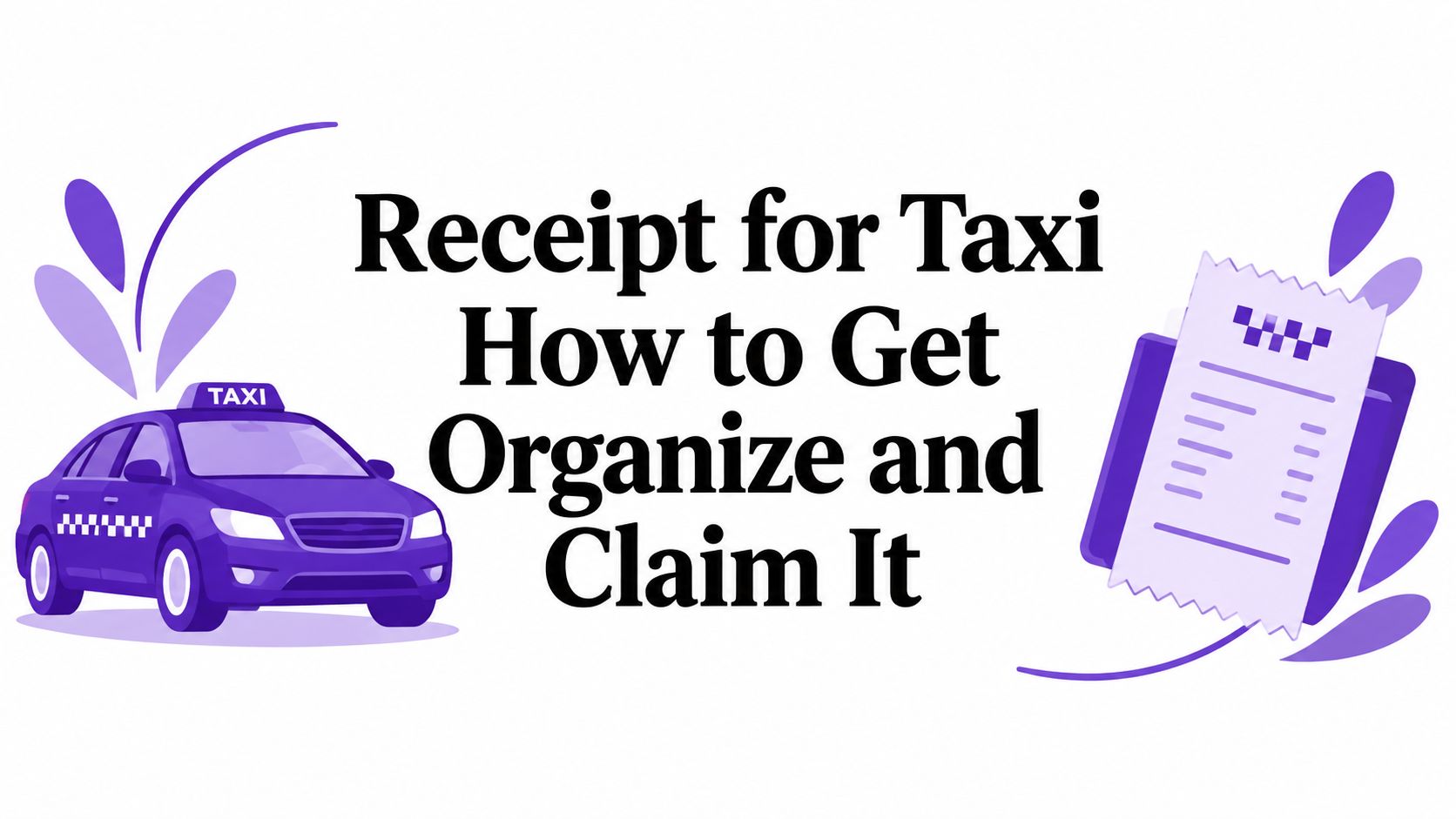 Receipt for Taxi How to Get Organize and Claim It