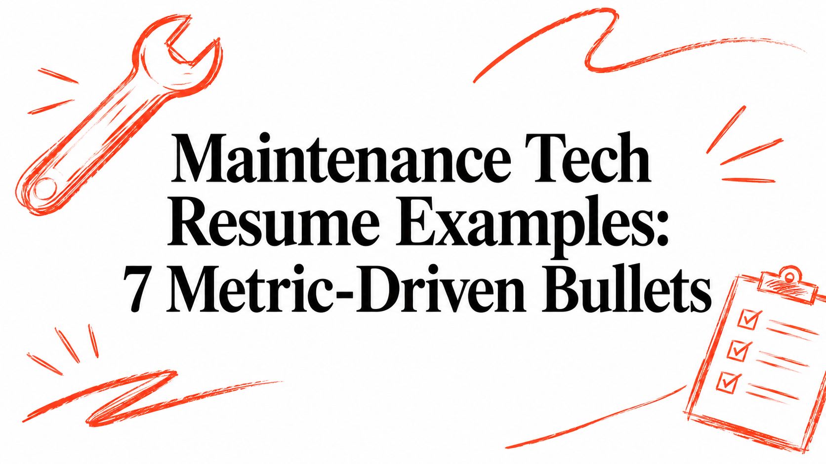 Maintenance Tech Resume Examples: 7 Metric-Driven Bullets - StoryCV Blog