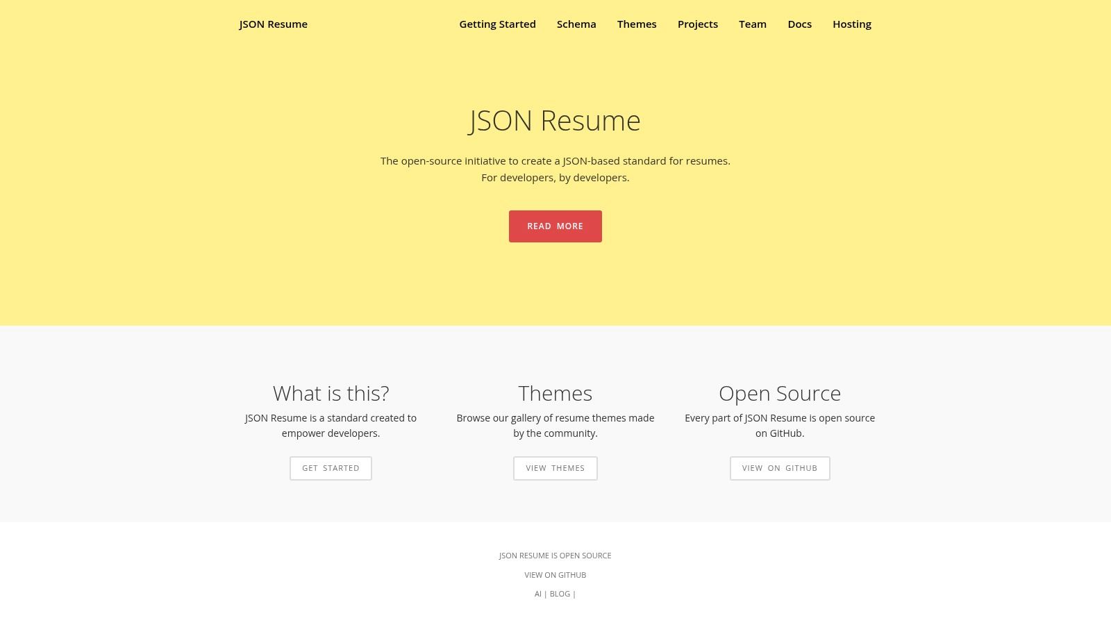 JSON Resume