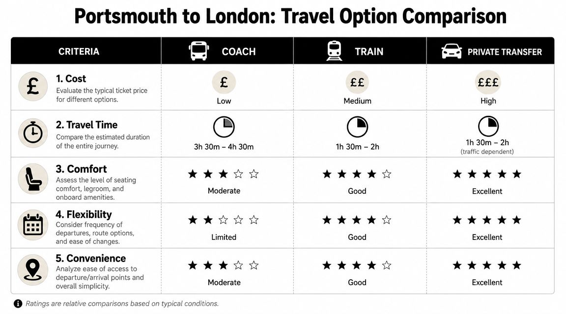 Coach vs Train vs Private Transfer A Full Comparison