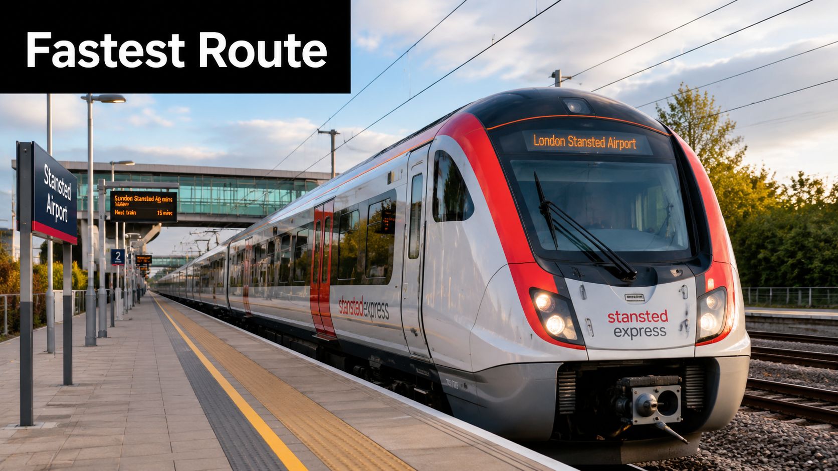 Option 1 The Fastest Public Route via Tube and Stansted Express