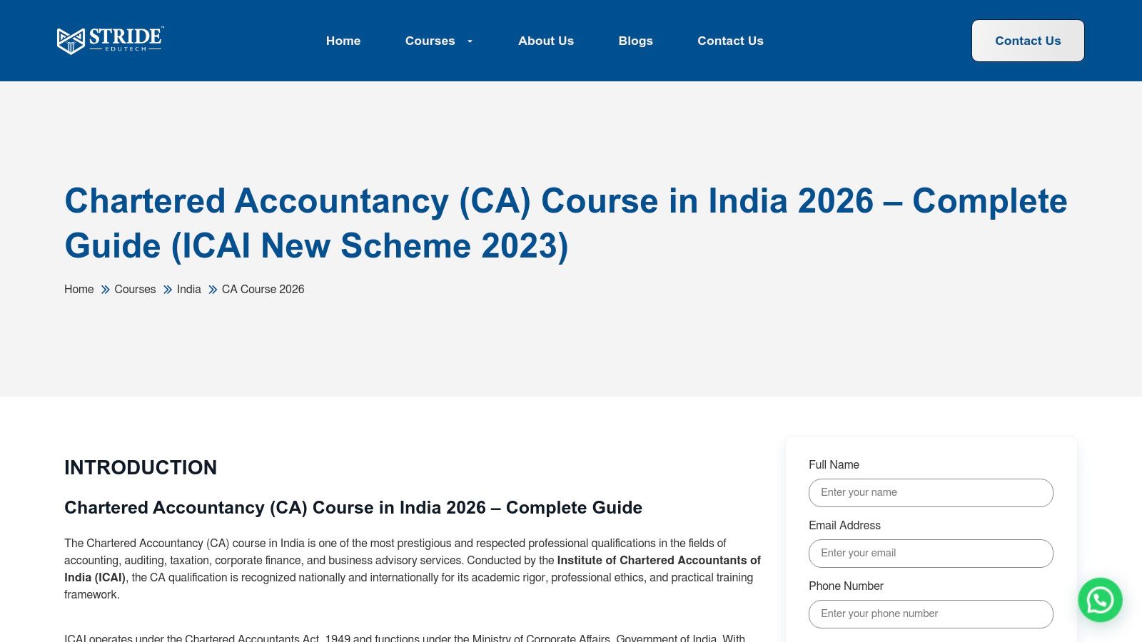 Best CA Institute in Chennai – CA Coaching (Chartered Accountancy)