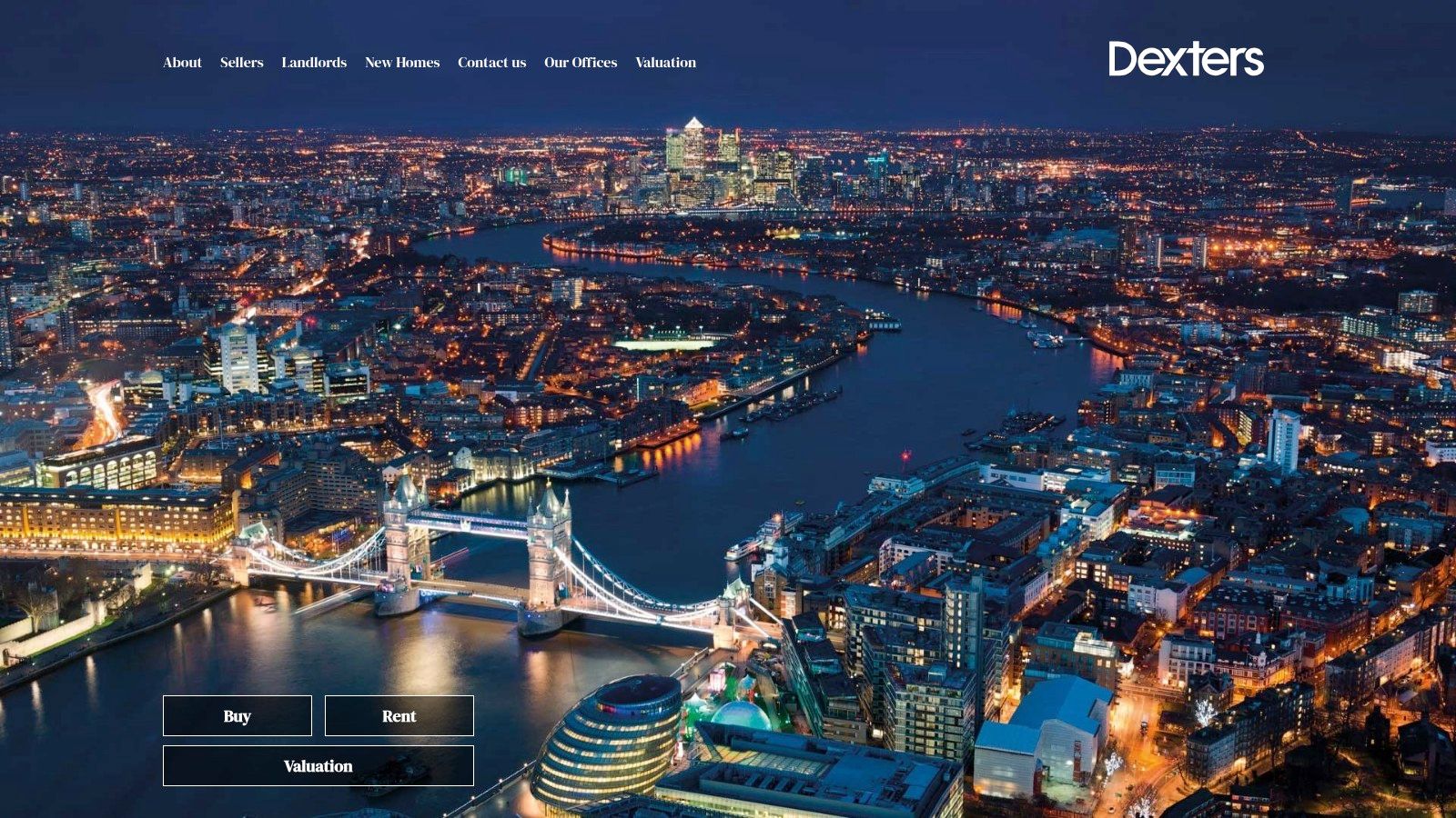 A picture of the London skyline, relevant to finding 2 bedroom flats for sale in London