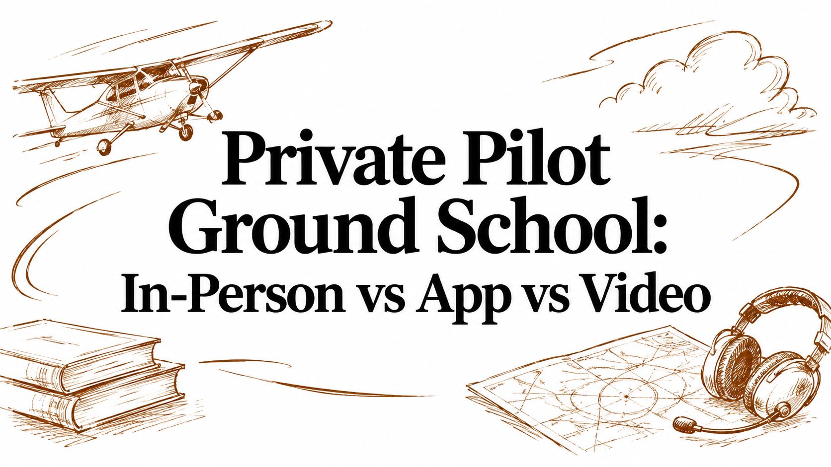Private Pilot Ground School: In-Person vs App vs Video