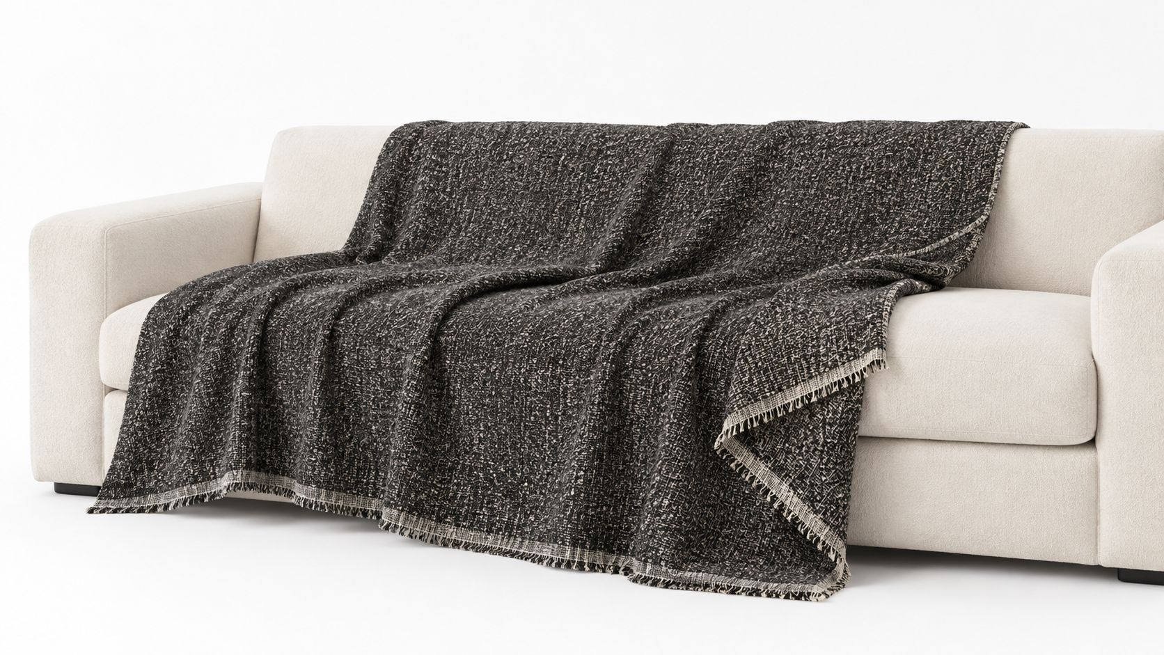 Tressa Throw Blanket · Black