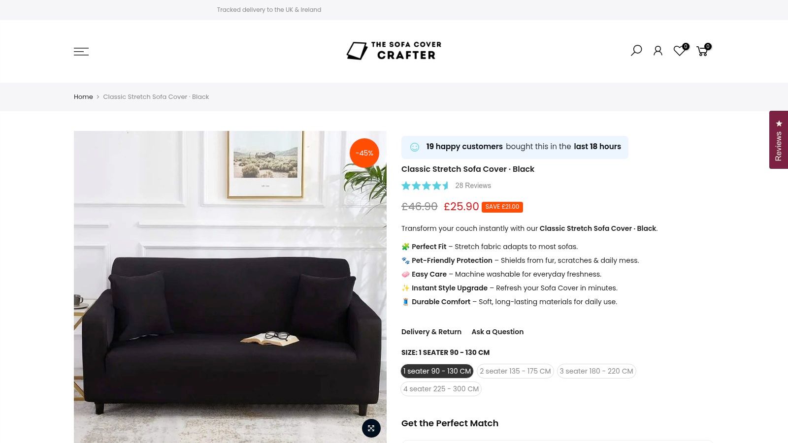 Screenshot from https://thesofacovercrafter.co.uk/products/sofa-cover-black-adaptable-expandable