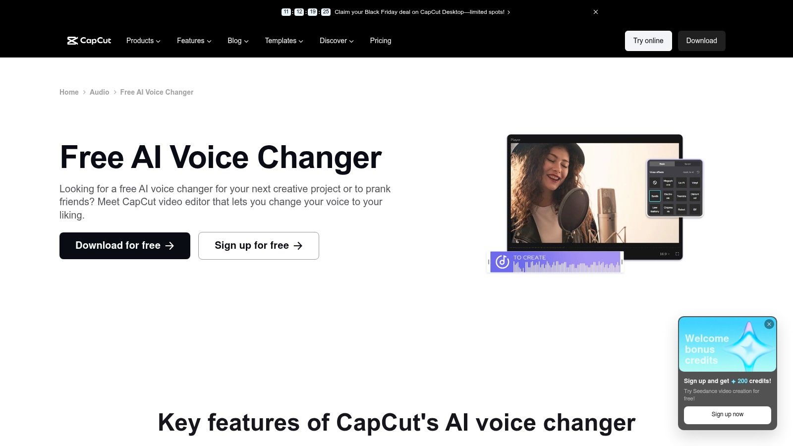 CapCut Voice Changer