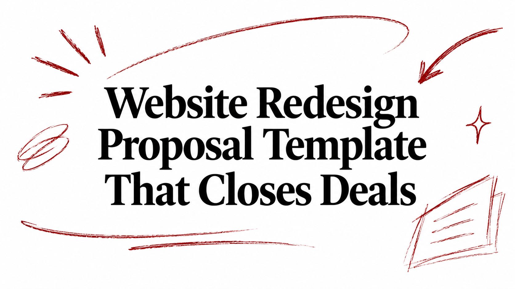 Website Redesign Proposal Template That Closes Deals