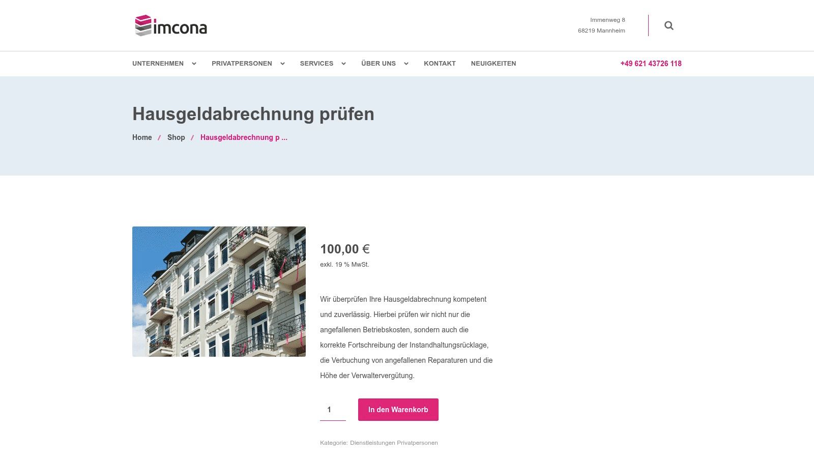 Apis – Hausgeld‑Checker