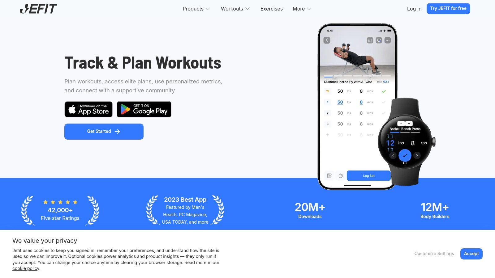 JEFIT, Workout Planner Gym Log