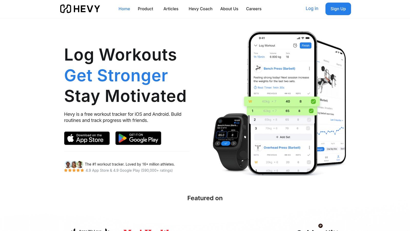Hevy, Workout Tracker & Gym Logger