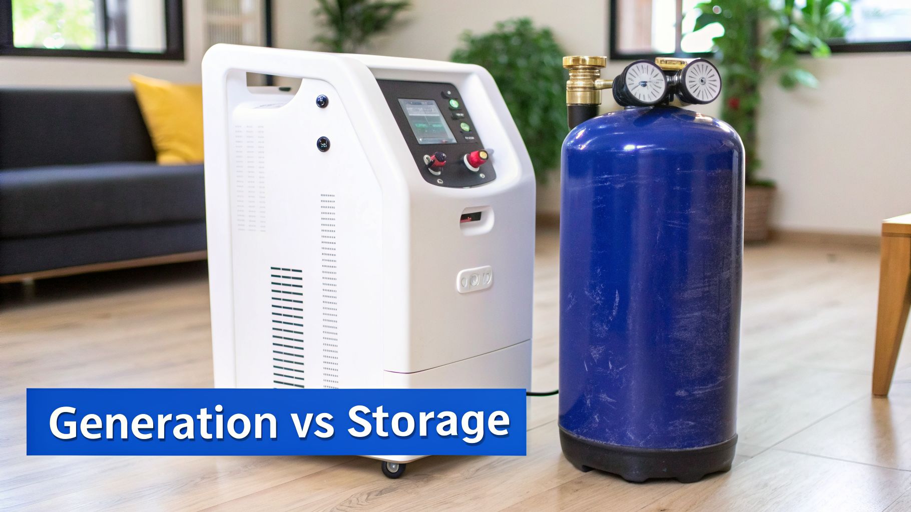 Home O2 Tank What Is the Difference Between an Oxygen Concentrator and an Oxygen ...