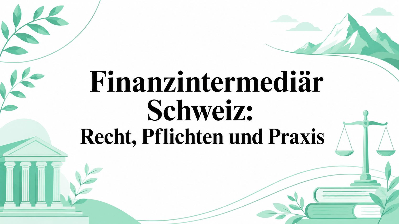 Finanzintermediär Schweiz: Recht, Pflichten und Praxis