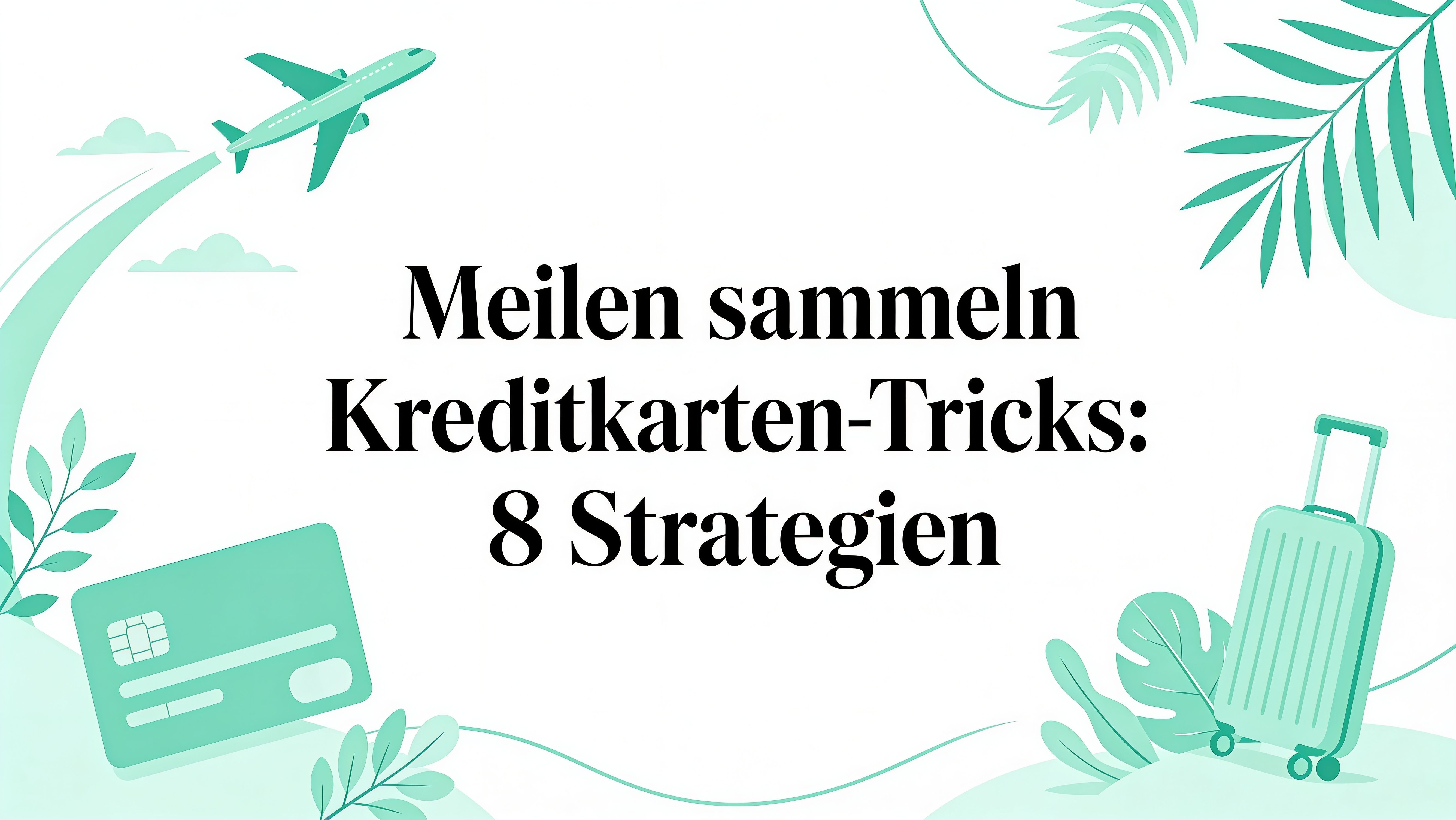 Meilen sammeln Kreditkarte Tricks: 8 Strategien